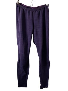 MEC Mid-Rise Purple Grid Thermal Base Layer Bottoms Small
